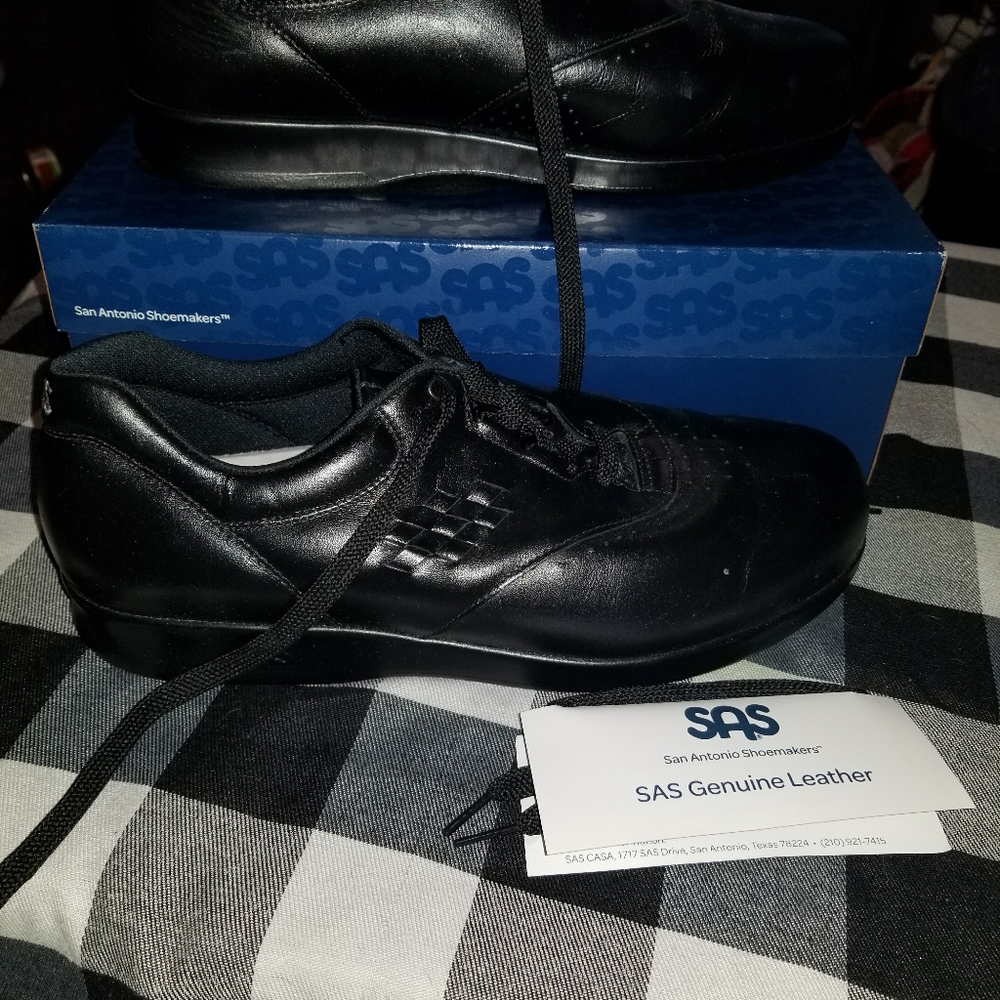 SAS Freetime Black Shoes Size 10.5 WW.